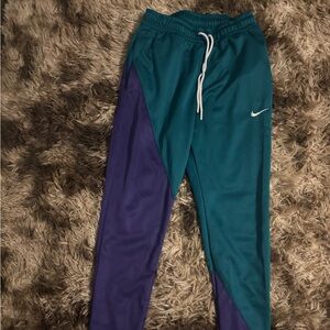 Nike Teal and Purple Track Pants